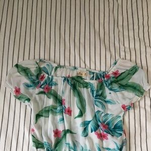 Floral Hollister Crop Top